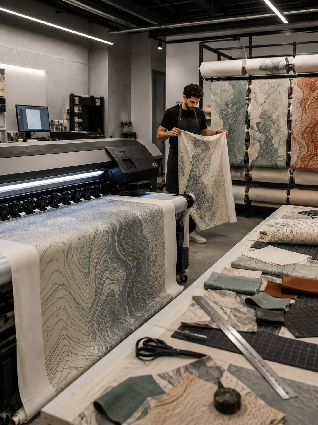 Inside the VanCanvas industrial printing workshop
